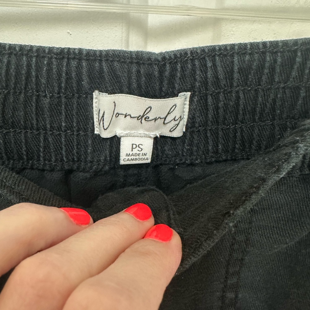 0170‎ Wonderly Black Cargo Pants women’s PS button closure - Picture 7 of 7